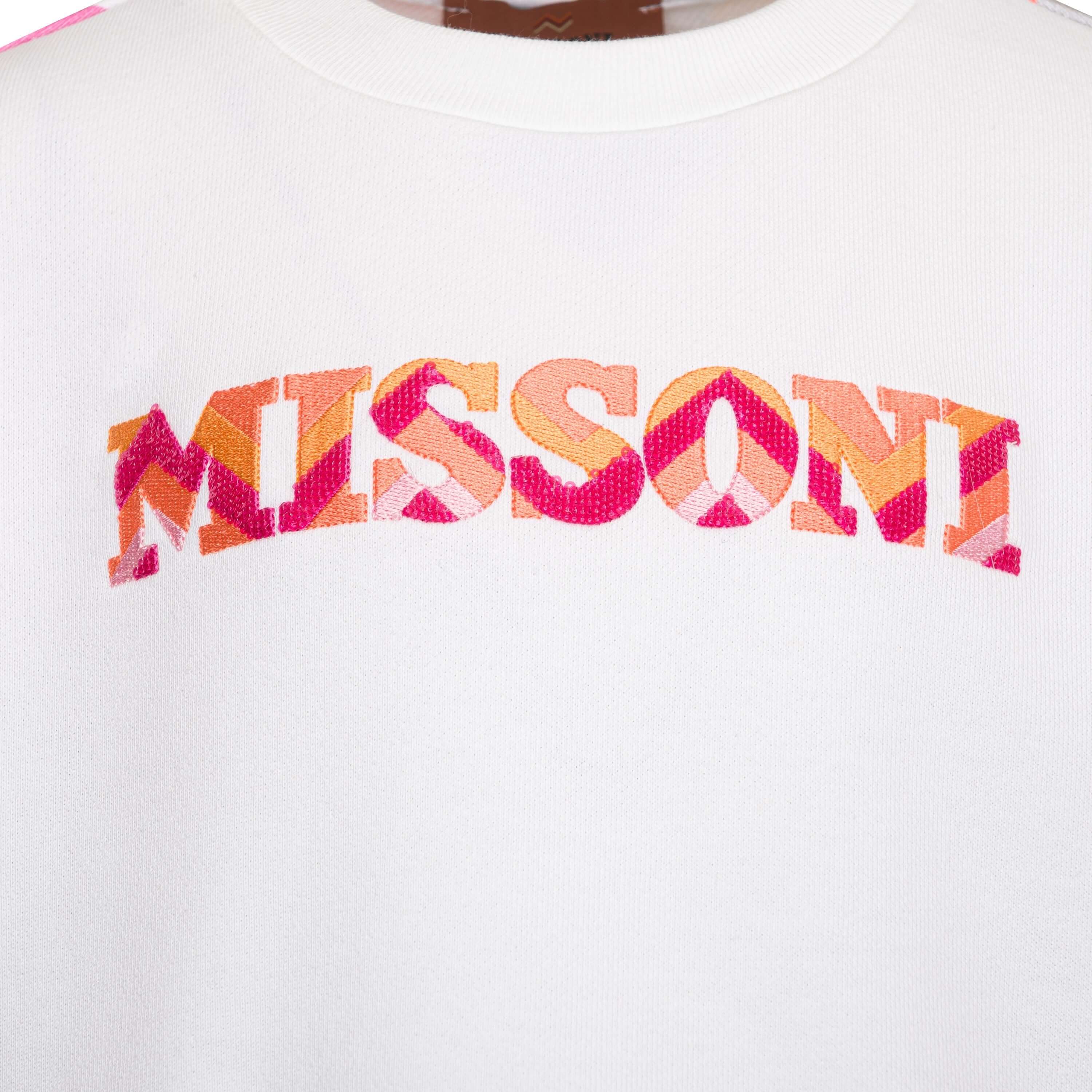 Missoni Kids Girls Pink Logo Sweatshirt