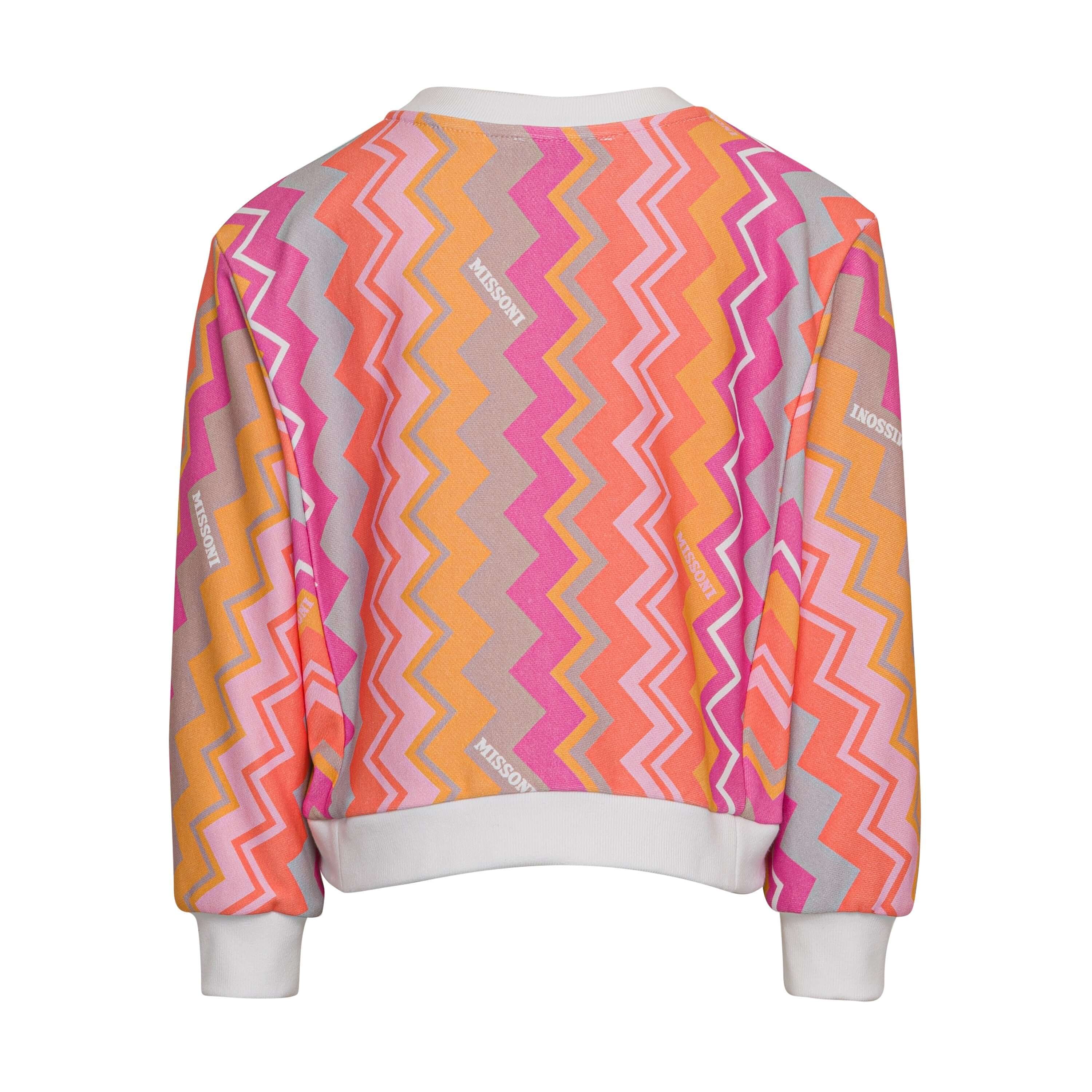 Missoni Kids Girls Pink Logo Sweatshirt