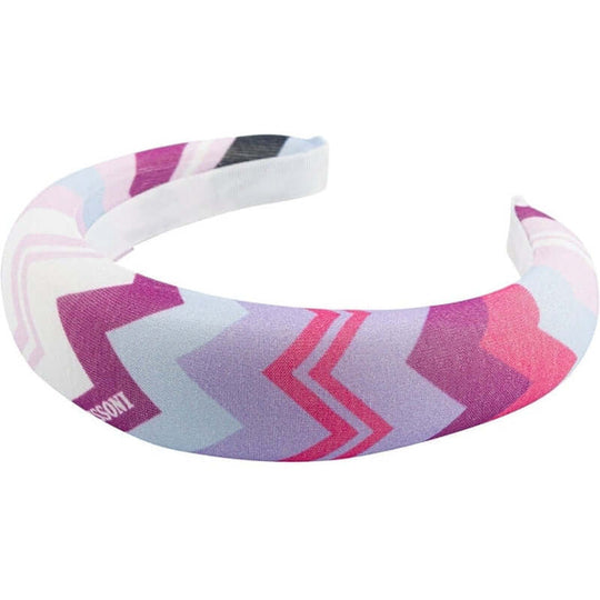 Girls Pink Zig Zag Headband