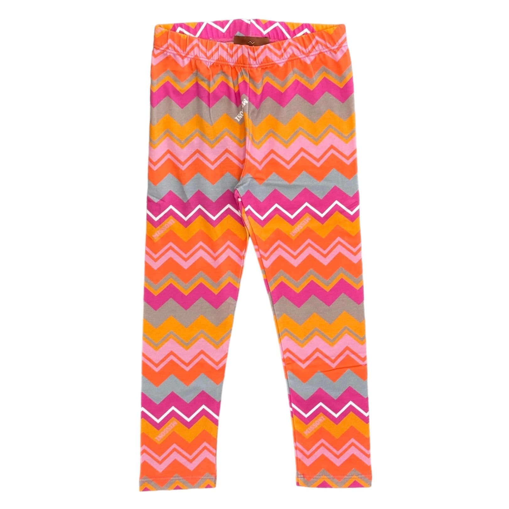 Missoni Kids Girls Pink Zig Zag Leggings