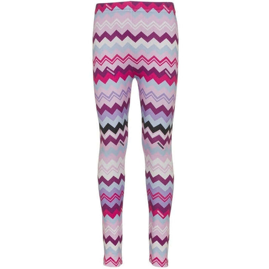 Girls Pink Zig Zag Leggings