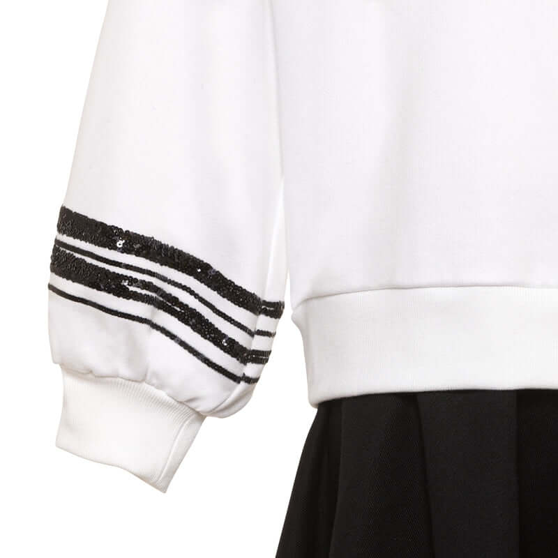 Missoni Kids Girls White Cracked Logo Dress