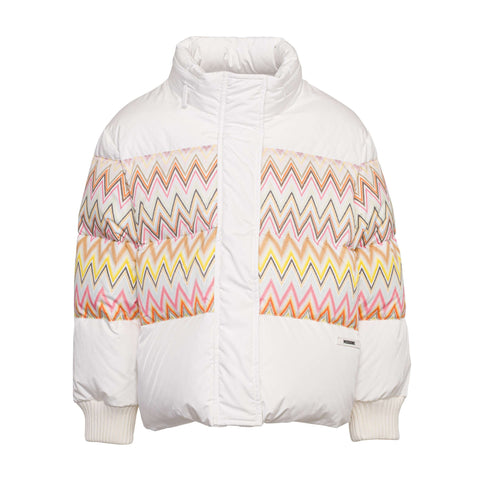 Missoni Kids Girls White Puffer Coat