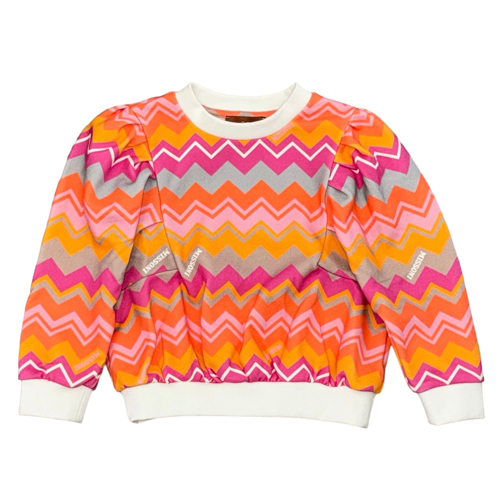 Missoni Kids Girls cotton Fuxia/Multicolor Sweatshirt