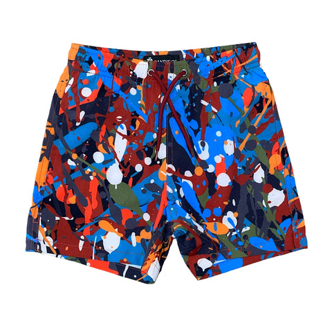 Moda Bandidos Boys Splatter Swim Shorts