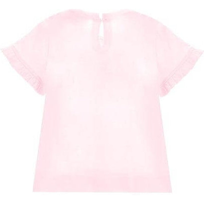 Monnalisa Baby Girls Pink Bear T-Shirt