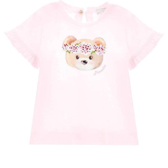 Baby Girls Pink Bear T-Shirt