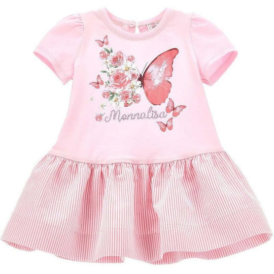 Baby Girls Pink Butterfly Dress