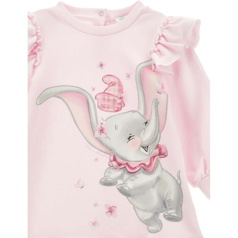 Monnalisa Baby Girls Pink Dumbo Dress