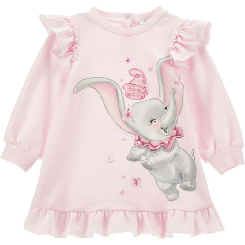 Monnalisa Baby Girls Pink Dumbo Dress