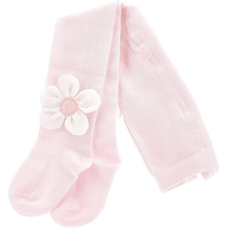 Monnalisa Baby Girls Pink Flower Tights