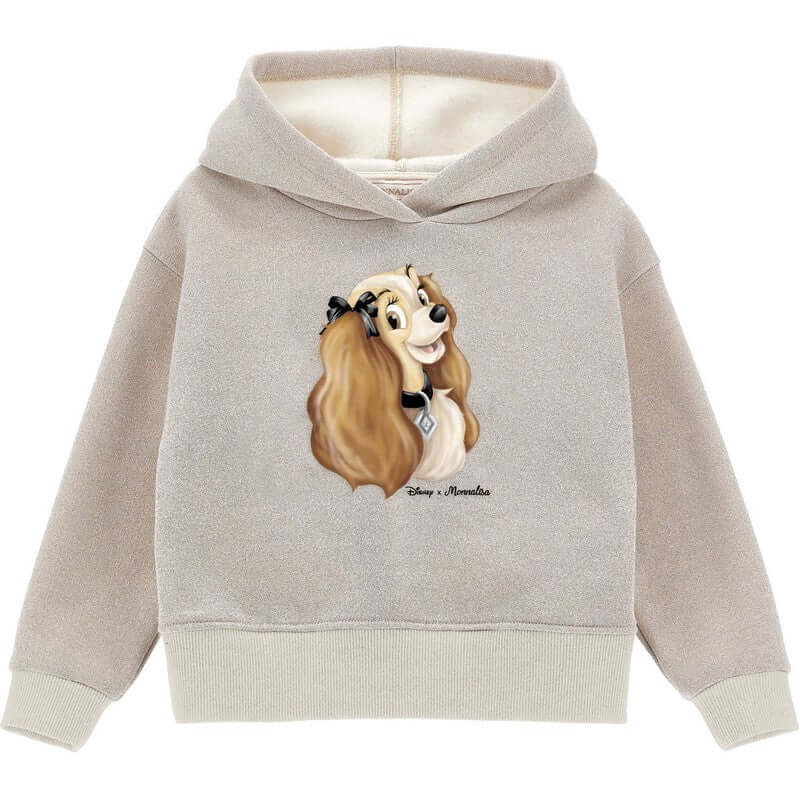 Monnalisa Girls Beige Lady & The tramp Hoodie