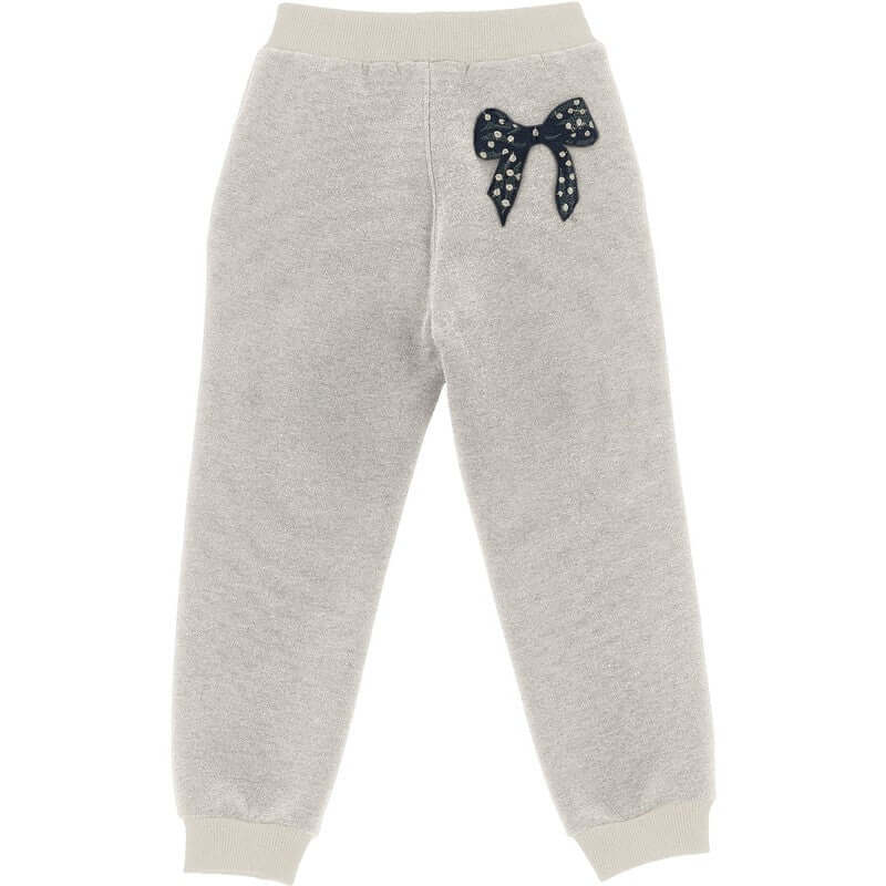 Monnalisa Girls Beige Sparkle Joggers