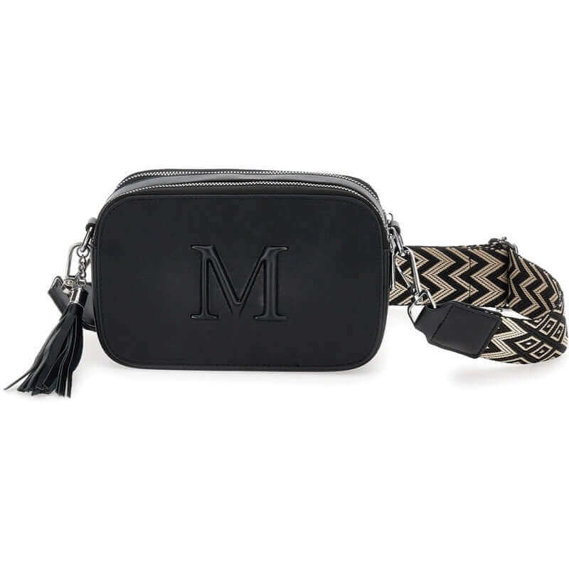 Monnalisa Girls Black Tassel Shoulder Bag