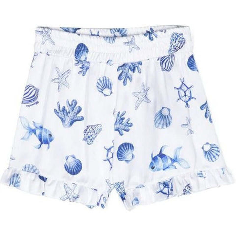 Monnalisa Girls Blue Shell Shorts