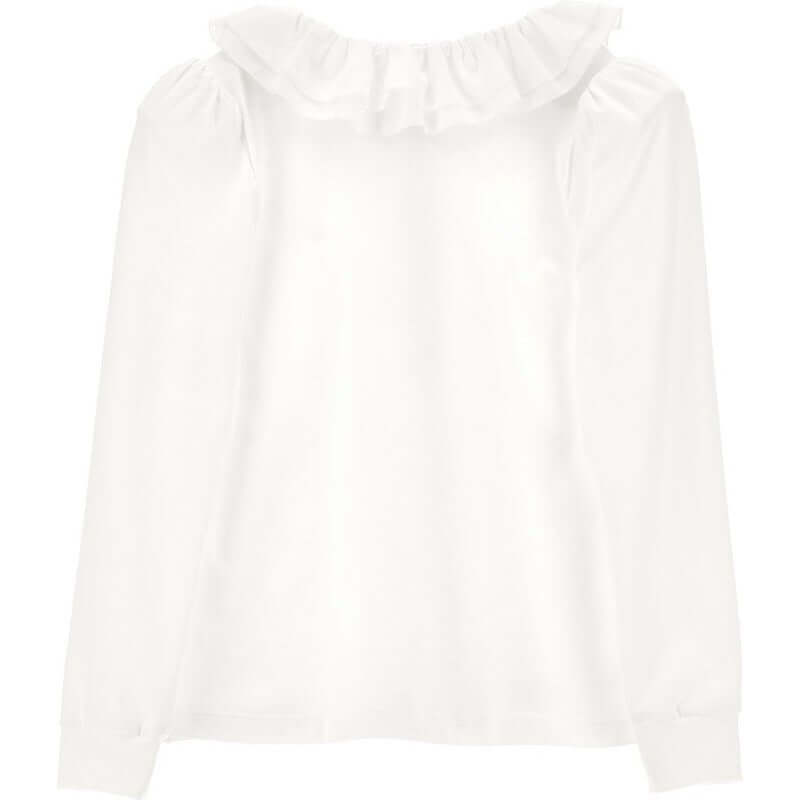 Monnalisa Girls Cream Frill Shirt