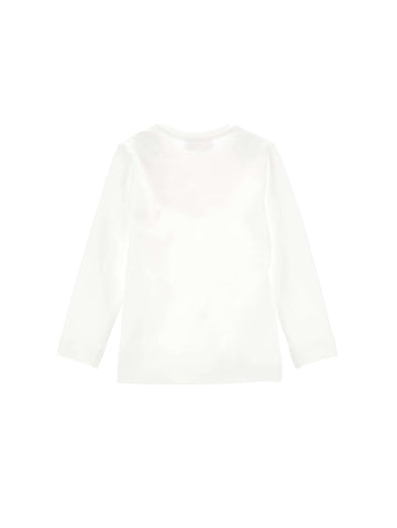 Monnalisa Girls Cream Rose T-Shirt