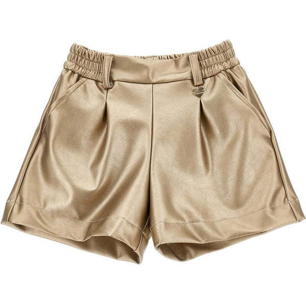 Girls Gold Shorts Liverpool