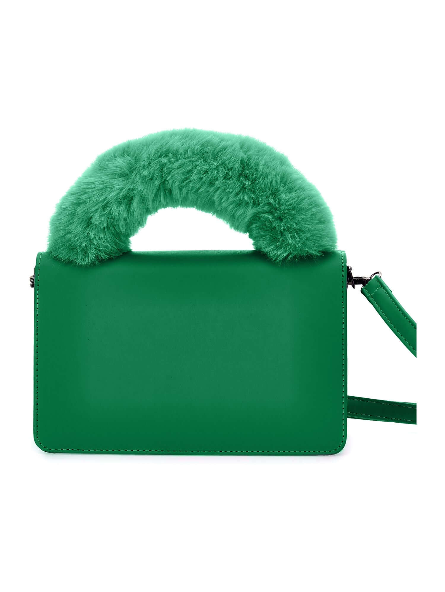 Monnalisa Girls Green Faux Fur Bag