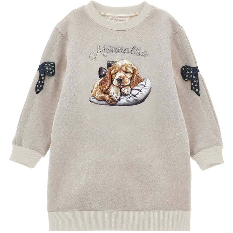 Monnalisa Girls Grey Lady & The Tramp Jumper Dress