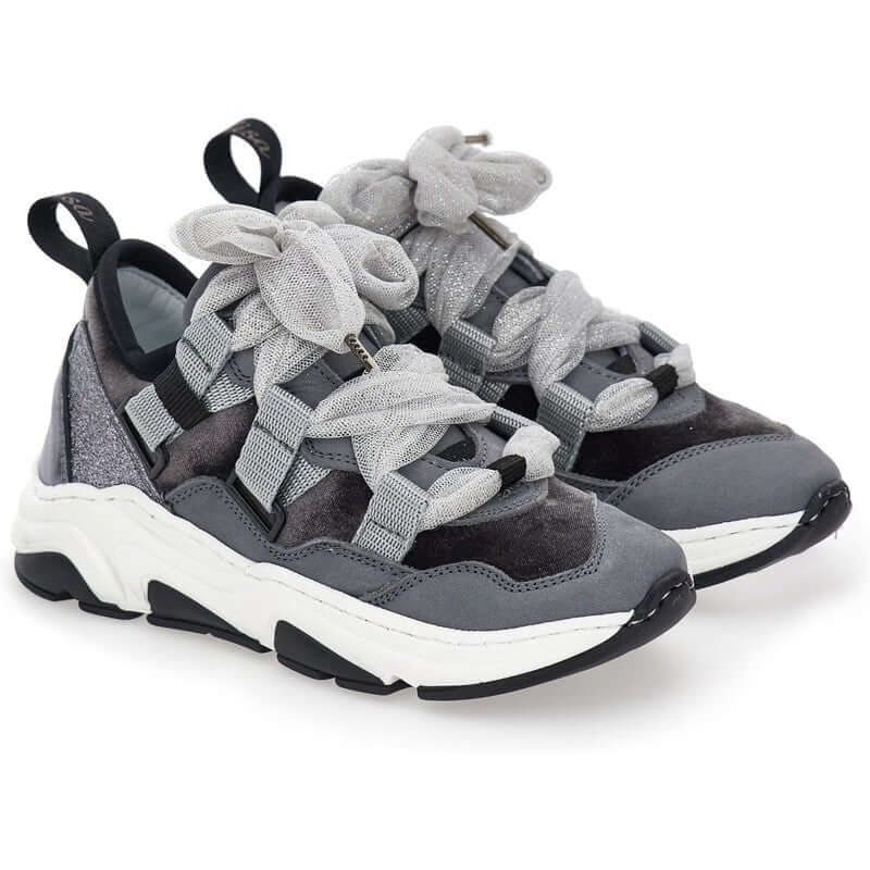 Monnalisa Girls Grey Trainers