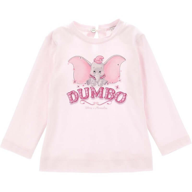 Monnalisa Girls Pink Dumbo T-shirt