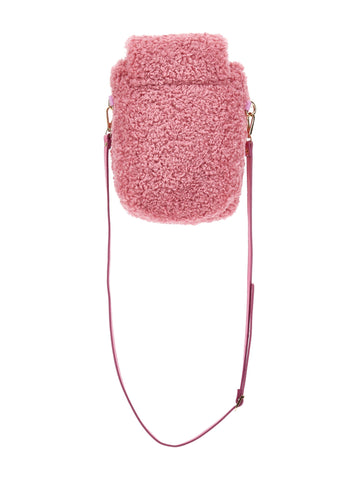Monnalisa Girls Pink Faux Fur Bag