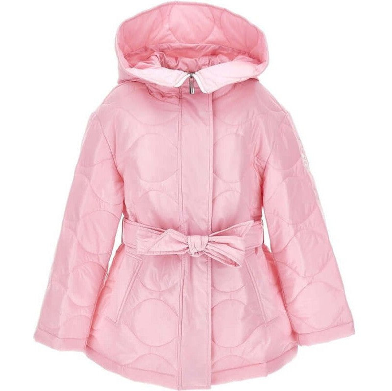 Monnalisa Girls Pink Hooded Jacket