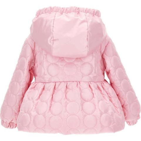 Monnalisa Girls Pink Quilted Jacket