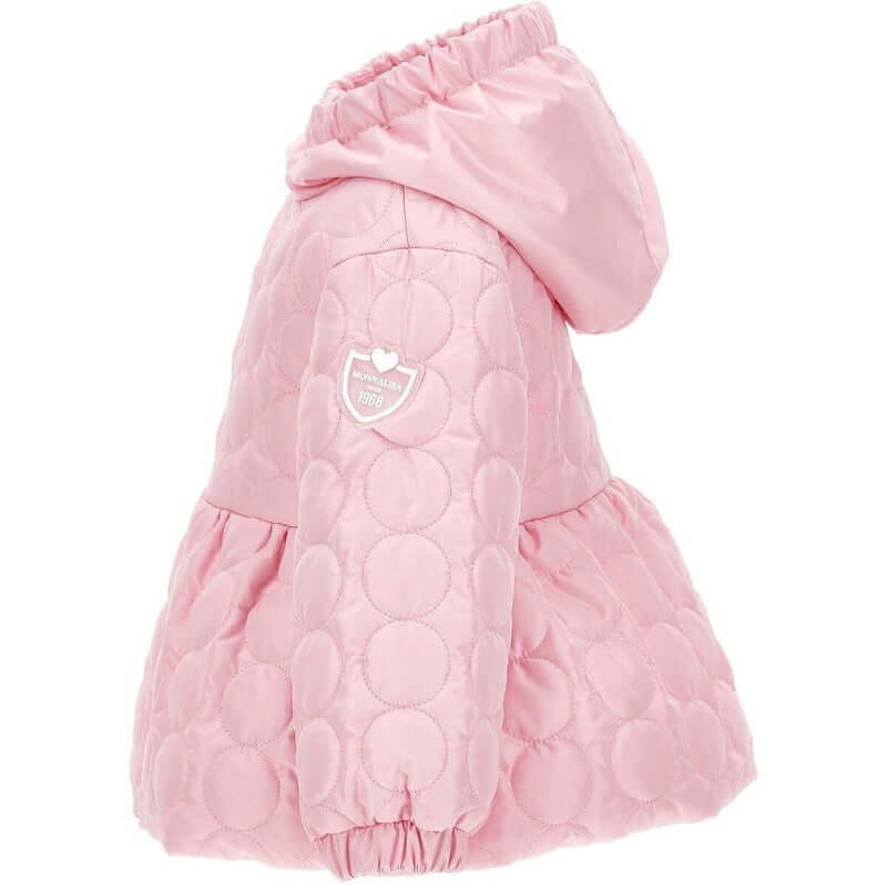 Monnalisa Girls Pink Quilted Jacket