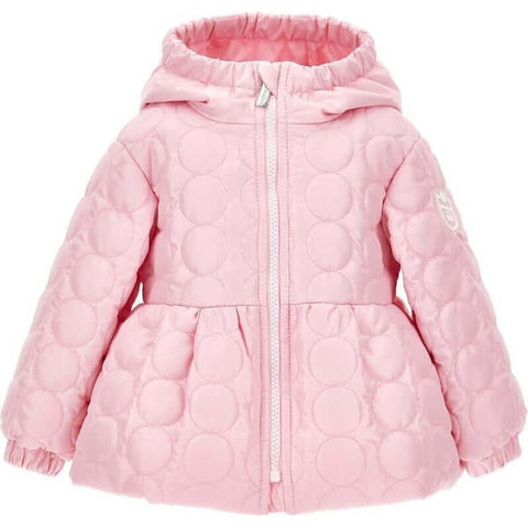 Monnalisa Girls Pink Quilted Jacket