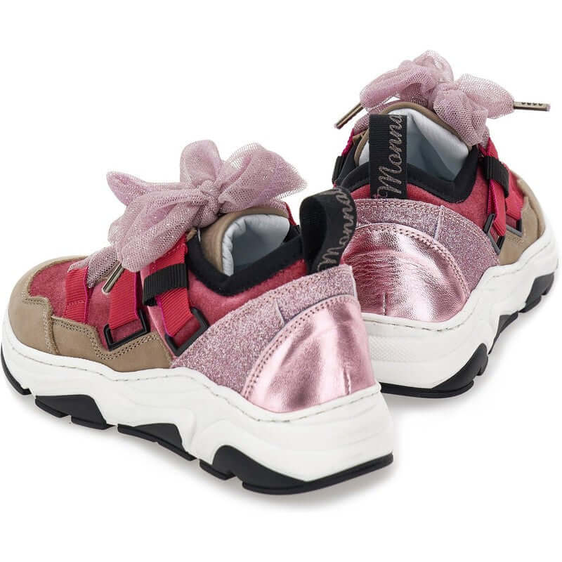 Monnalisa Girls Pink Trainers