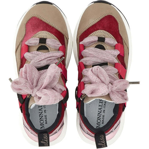 Monnalisa Girls Pink Trainers