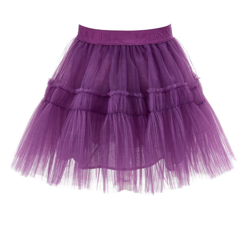 Monnalisa Girls Purple Tulle Skirt