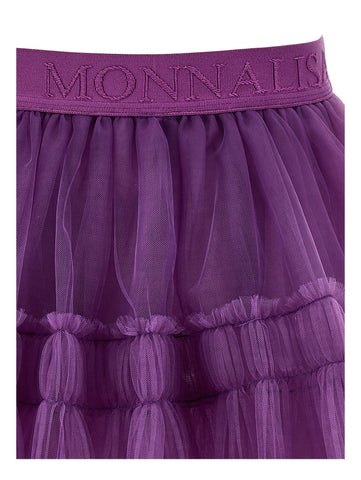 Monnalisa Girls Purple Tulle Skirt