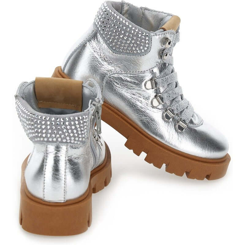 Monnalisa Girls Silver Boots