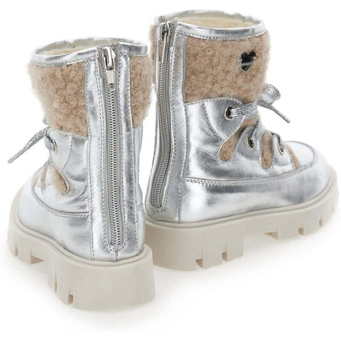 Monnalisa Girls Silver Boots