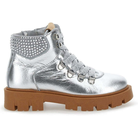 Girls Silver Boots