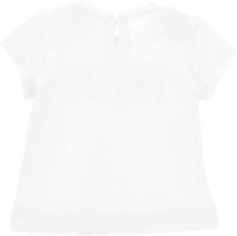 Monnalisa Girls White Love T-Shirt