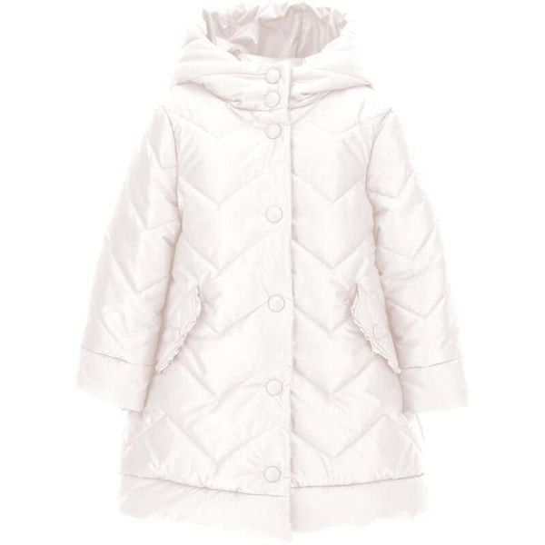 Girls white best sale padded coat