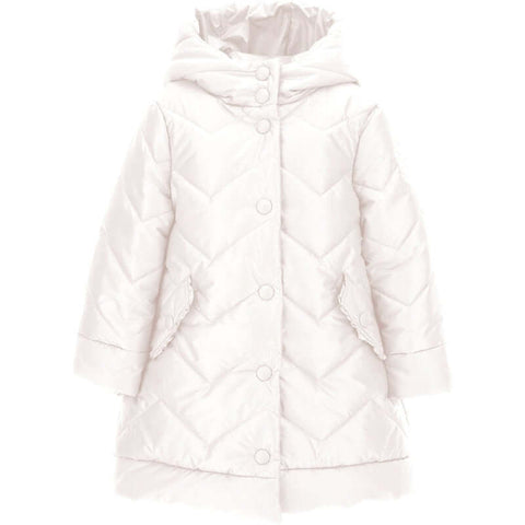 Monnalisa Girls White Quilted Jacket