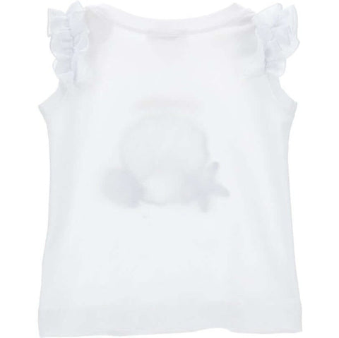 Monnalisa Girls White Shell T-Shirt