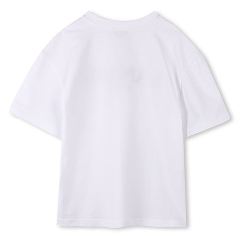 Lanvin Boys White Beige T-Shirt