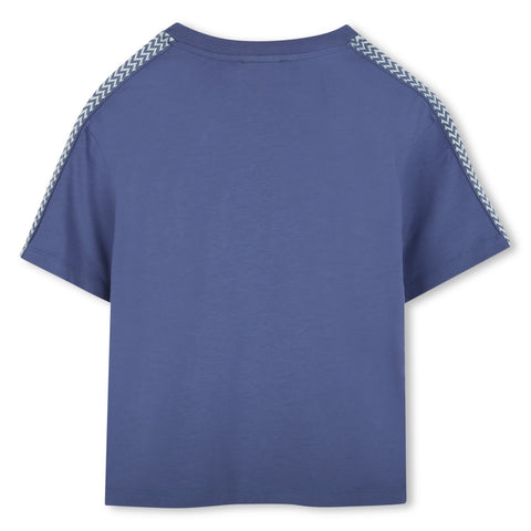 Lanvin Boys Blue Logo T-Shirt