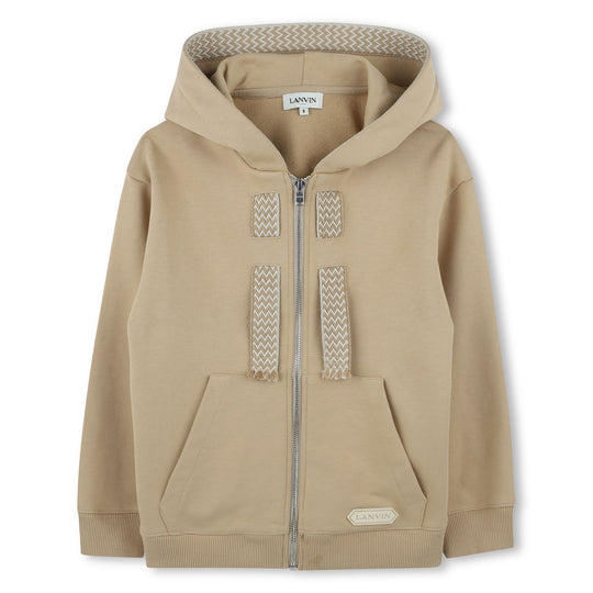 Boys Sand Hooded Cardigan