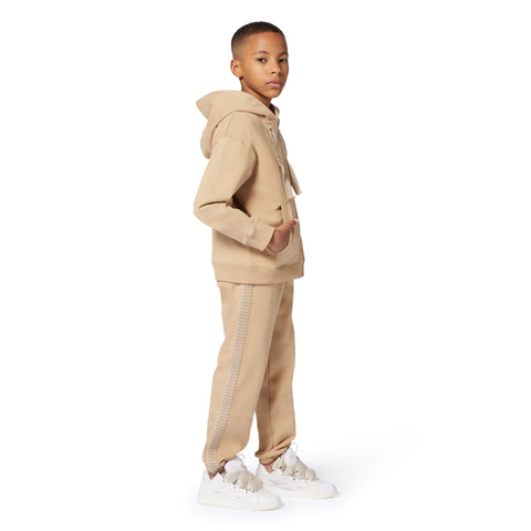 Lanvin Boys Sand Hooded Cardigan