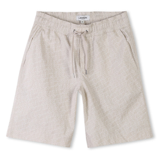 Boys Cream Logo Short