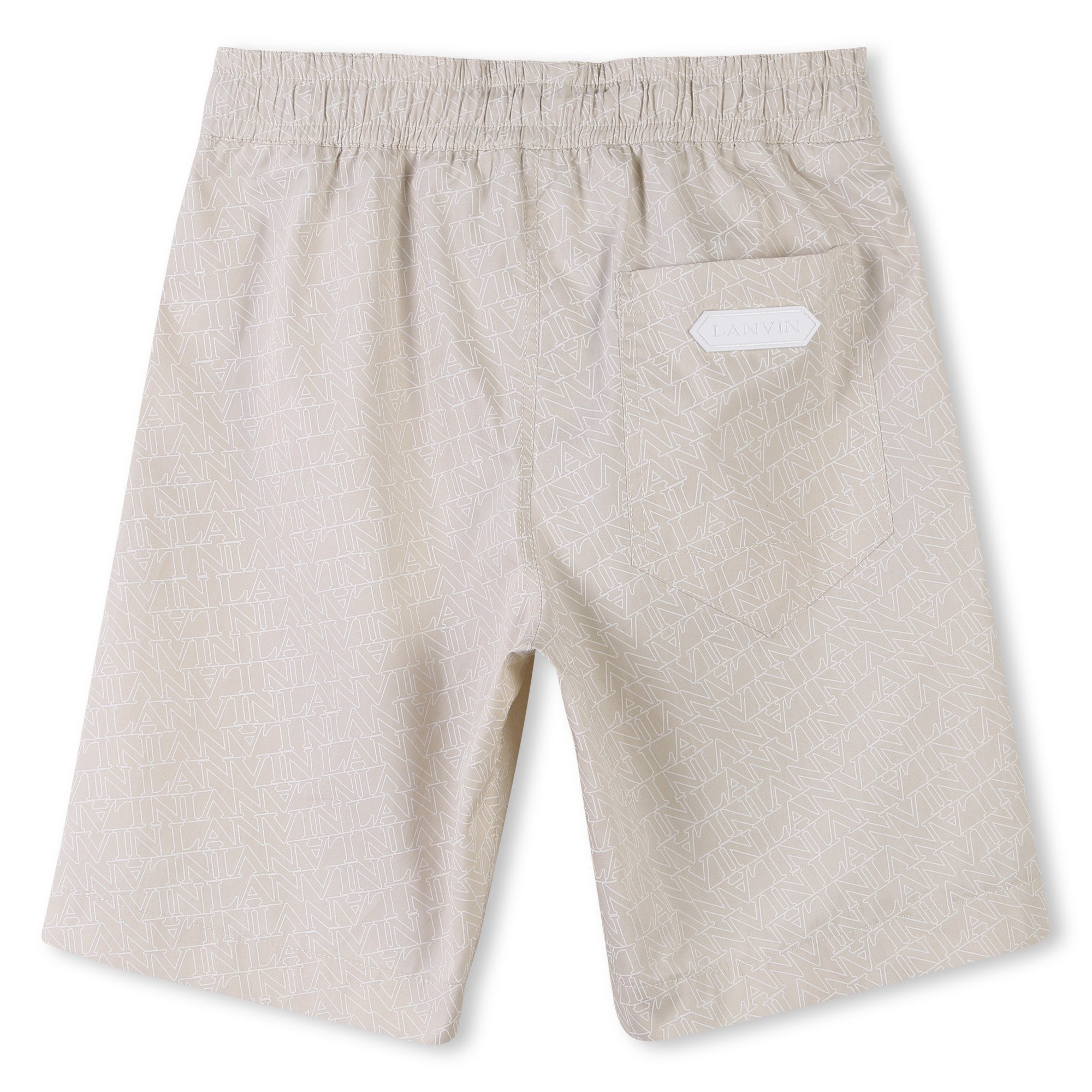 Lanvin Boys Cream Logo Short