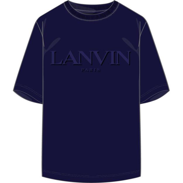 Lanvin Boys Navy Logo T-Shirt