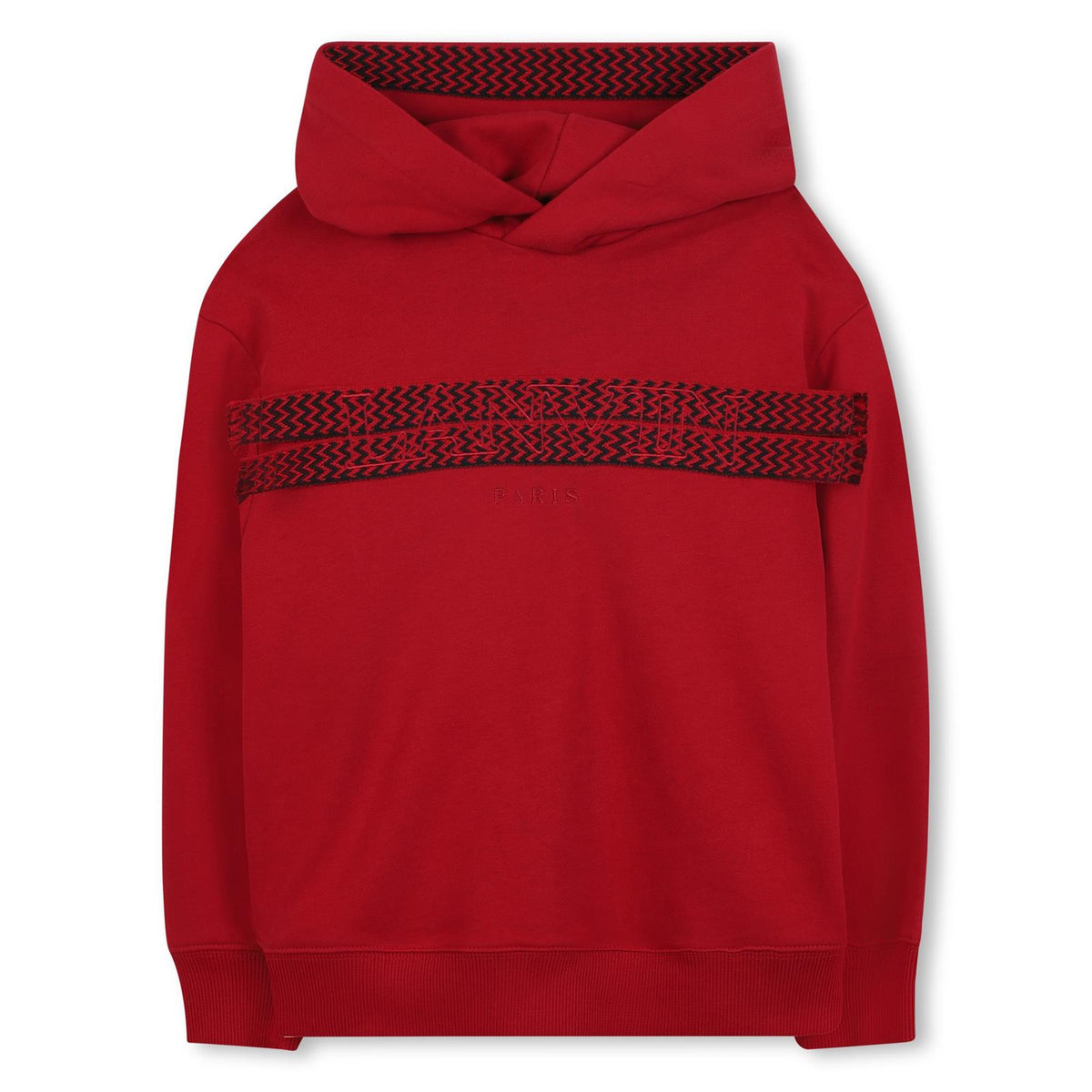 Lanvin Boys Red Hooded Sweatshirt